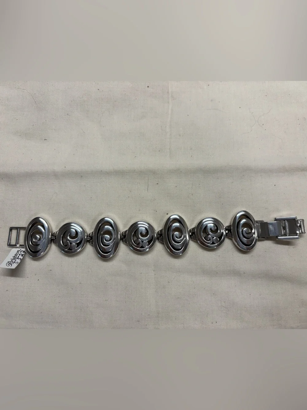 Brighton Silver Swirl Link Bracelet